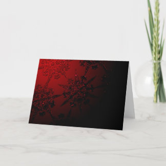 Rood Ornament Feestdagen Kaart