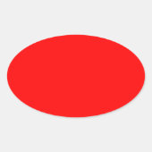 Rood Ovale Sticker (Voorkant)