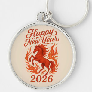Rood paard 2026 sleutelhanger