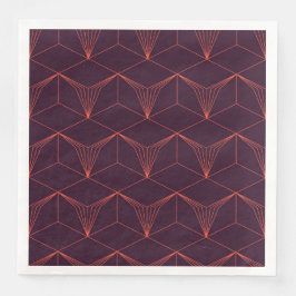 Rood-paars, eenvoudig, elegant, luxueus grafisch servet