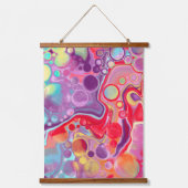 Rood, Paars en blauw schoeisel Hangend Wandkleed (Voorkant)