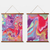 Rood, Paars en blauw schoeisel Hangend Wandkleed (Dubbel)