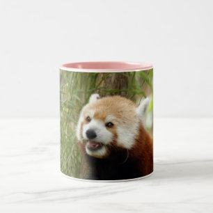 rood-panda-033 tweekleurige koffiemok