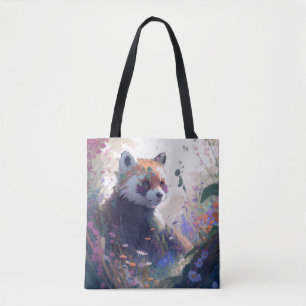 Rood Panda Portret Dier Schilderen Wildlife Forest Draagtas