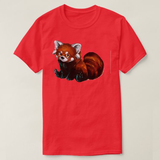 Rood Panda Tshirt klassiek (5) (Design voorkant)