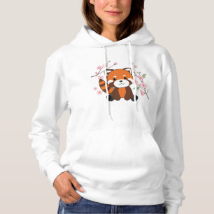 Rood-panda zoete dieren voor Kawaii Kawaii Hoodie