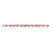Rood papaver Satin Ribbon Lint (Voorkant)