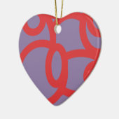 rood patroon 646 keramisch ornament (Links)