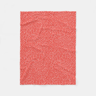Rood patroon verwijderen fleece deken