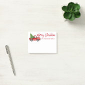 Rood penseelscript  kerstboom post-it® notes (Kantoor)