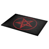 Rood pentagram snijplank (Hoek)