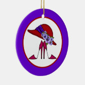 Rood Pet 2 Keramisch Ornament (Rechts)