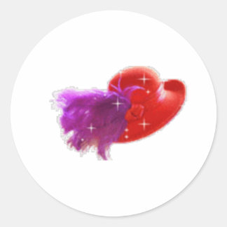 rood pet ronde sticker