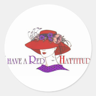 rood pet ronde sticker