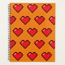 Rood Pixel Hart Patroon