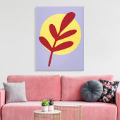 Rood Plant Gele Zon Canvas Afdruk (Insitu (Woonkamer))