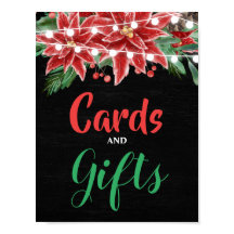 Rood-Poinsettia kerstbord bruiloft