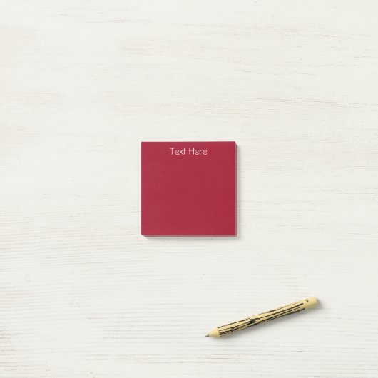 Rood Post-it® Notes (Op bureau)