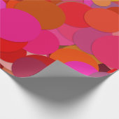 rood punt confetti inpakpapier (Hoek)