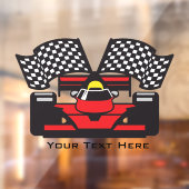 Rood raaigraine raamsticker (Vel 2)