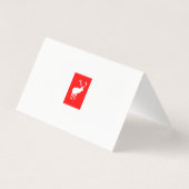 Rood rendier Elegant Vakantie Kaart (Achterkant)