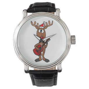 Rood-rendiergitaar Horloge