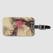  Rood Ridderhout van Warwick Goble Bagagelabel (Voorkant (horizontaal))