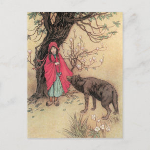  Rood Ridderhout van Warwick Goble Briefkaart