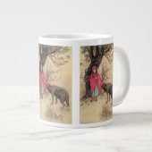 Rood Ridderhout van Warwick Goble Extra Grote Beker (Voorkant rechts)