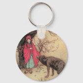  Rood Ridderhout van Warwick Goble Sleutelhanger (Achterkant)