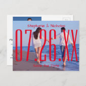 Rood Rijk Datum & Foto - Sparen het Briefkaart van (Voorkant / Achterkant)