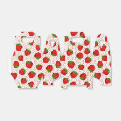Rood rijpe aardbei en Stippen Patroon Bedankdoosjes (Uitgevouwen)
