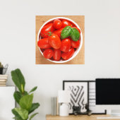 Rood rijpe tomaten Poster (Thuiskantoor)