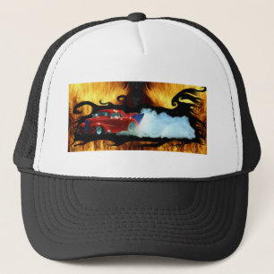 Rood roken Doorslammer sleeperende auto Trucker Pet