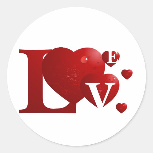 Rood Ronde Sticker (Voorkant)