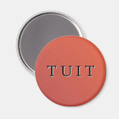 Rood Ronde Tuit Magnet Magneet (Voorkant / Achterkant)