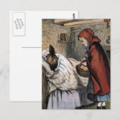 Rood rondstrooihout briefkaart (Voorkant / Achterkant)