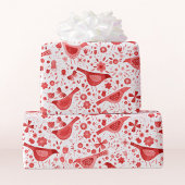 Rood Rood Waterverf Cadeaupapier