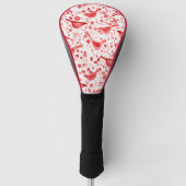 Rood Rood Waterverf Golfheadcover (Voorkant)