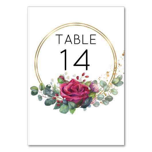 Rood roodroodbruine Geometrische Ringbruiloft Kaart (Achterkant)