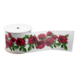 Rood Rose Bouquet Vloer Satin Lint