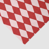 Rood & Roze Argyle Feestelijke Moderne Kerst Tissuepapier (Detail)