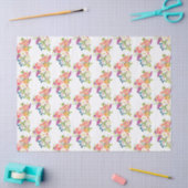 Rood Roze Bloemen Tissuepapier (Craft)