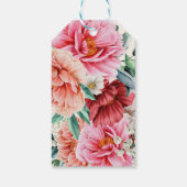 Rood Roze Bloemen Zoet 16 Cadeaulabel (Achterkant)