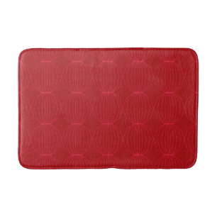 Rood, roze, cool, uniek, trendy, decoratieve kunst badmat