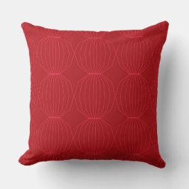 Rood, roze, cool, uniek, trendy, decoratieve kunst kussen