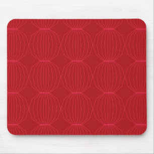 Rood, roze, cool, uniek, trendy, decoratieve kunst muismat