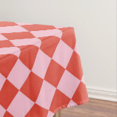 Rood & roze dambordpatroon tafelkleed (Voorbeeld)