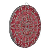 Rood Roze Decoratief Dartbord (Voorkant Links)