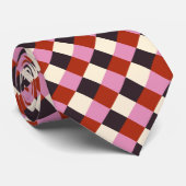 Rood roze eierplant Ivory Retro Plays Stropdas (Opgerold)